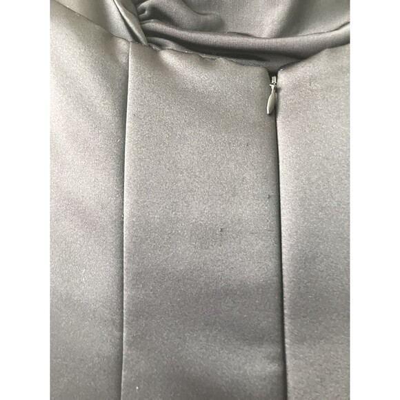 Vintage Scott McClintock Black Strapless Mermaid Gown Velvet Panel XXS/XS READ - Picture 12 of 16